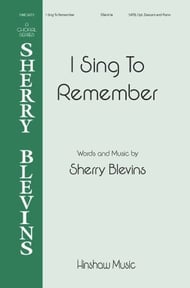 I Sing to Remember SATB choral sheet music cover Thumbnail